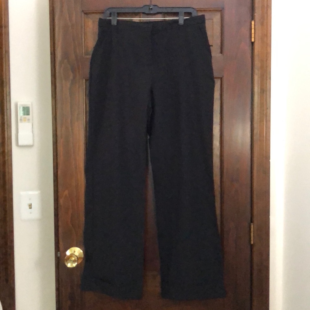 New York & Company Black Cuffed Dress Slacks Sz 12